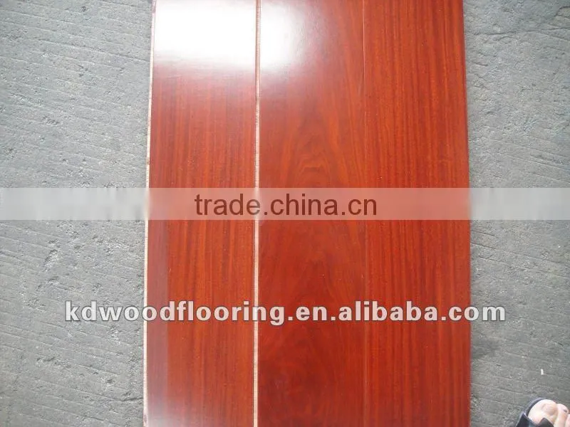 UV paint Competitive price multi layer Santos Mahogany eigneered flooring