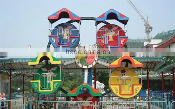 Colorful theme park ferris wheel rides children's amusement park equipment