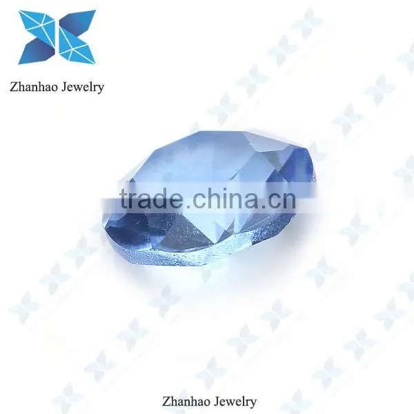 Blue glass synthetic gemstones