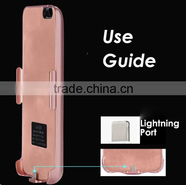 One buttom switch to charge mobile power battery case