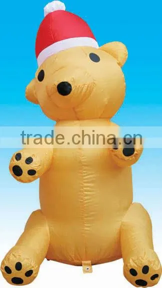 Inflatable bear decoration