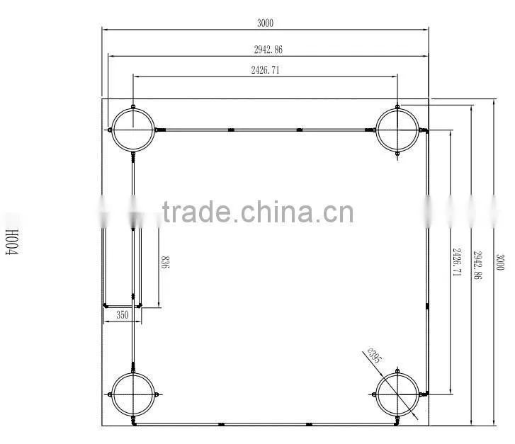 Aluminum large frame booth design