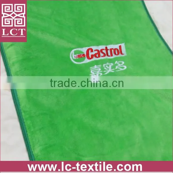 supply open as a blanket softest plush fabric advertising cushion with branding logo embrideried(LCTP0044)