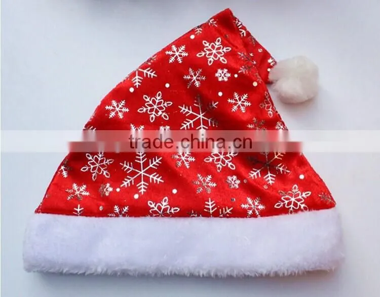 Cute Red Christmas Plush Santa Claus Hat