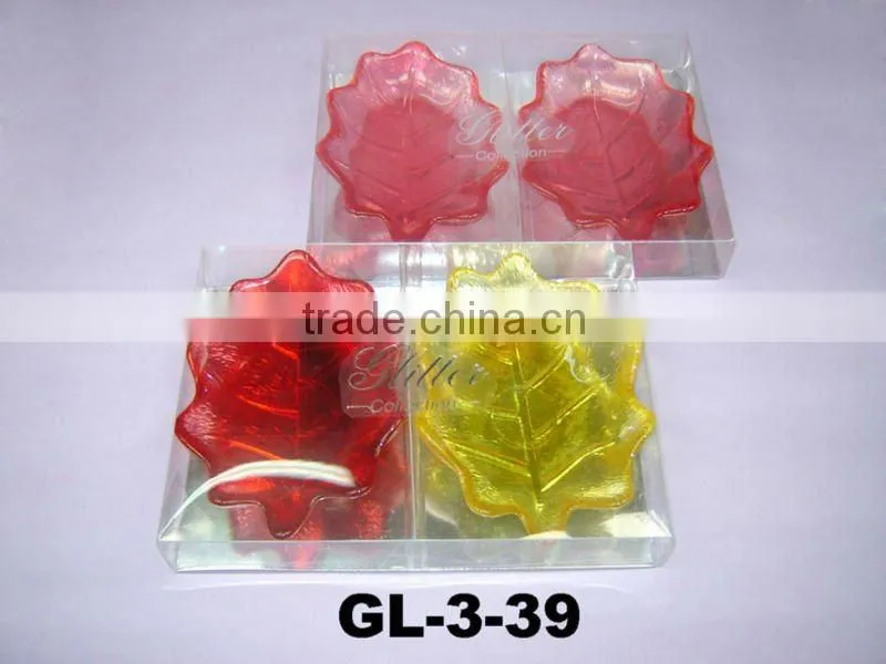 colored leaf candle holder for multi use