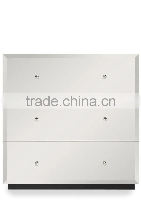 Europe style luxury mirrored chest of drawers