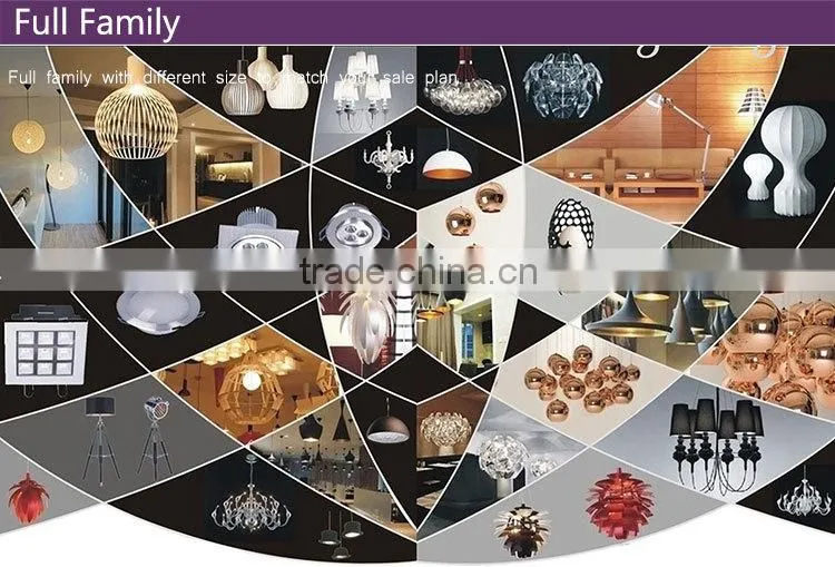 ball glass shade hot sale clear family cheap pendant lamp with 5 heads