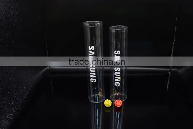transparent plastic pet cylinder packaging for mouse pad