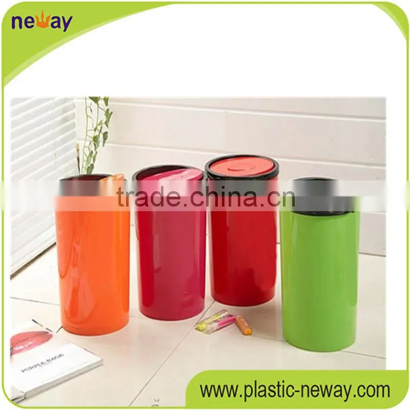 Swing lid PP Eco-Friendly standing 10L fancy decorative mini dustbin