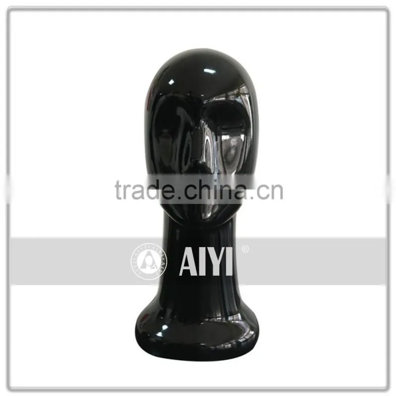 Plastic Black Head Stand Mannequin