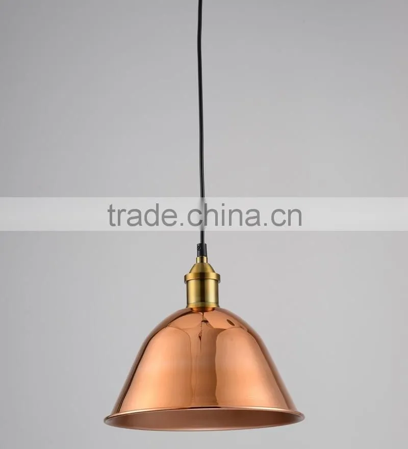 Rose gold color whole metal lamp wide voltage hot sale pendant lamp Uttermost Arcada 1 pendant Light