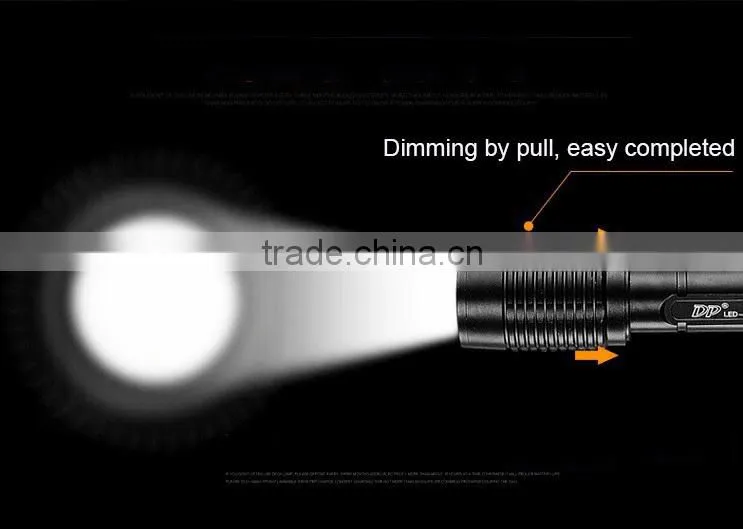 waterproof alluminum alloy high power led torch light 2000lm