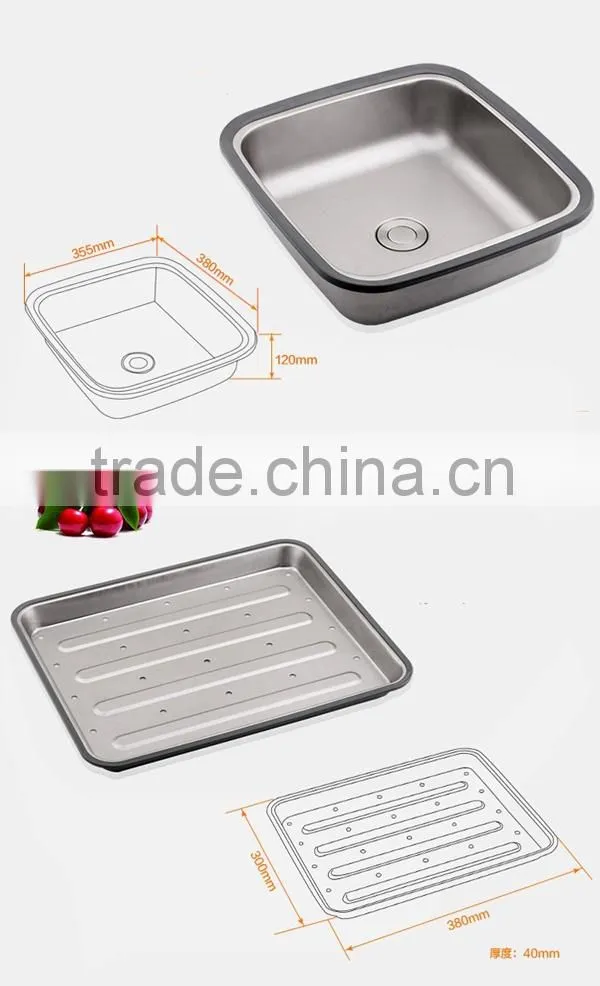 Single Bowl 304 Stainless Steel Kitchen Sink