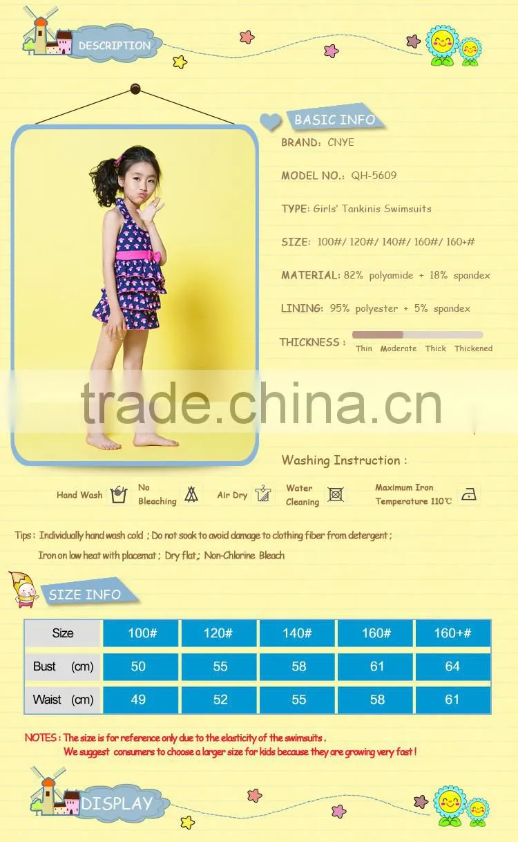 CNYE hot! New arrive girls swimwear beautiful girl swimwear