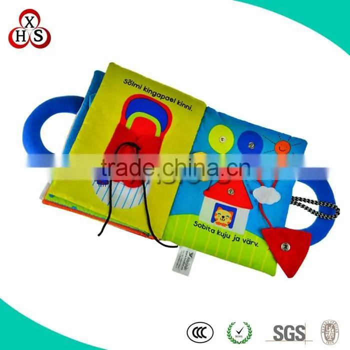 2015 Hot Sale Cute Stuffed Funny Customed cloth book