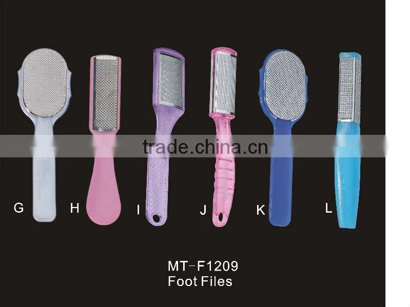 Heat promotion metal callus files with long handles