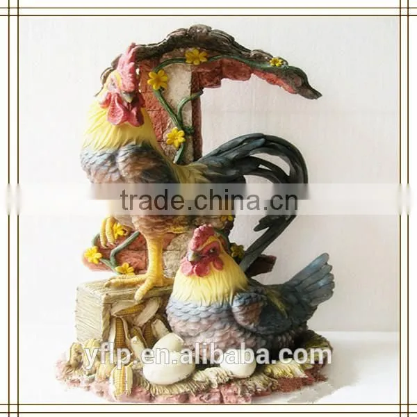 Resin Corn Owl Animal Figurine for Harvest Home Decoration and Gift