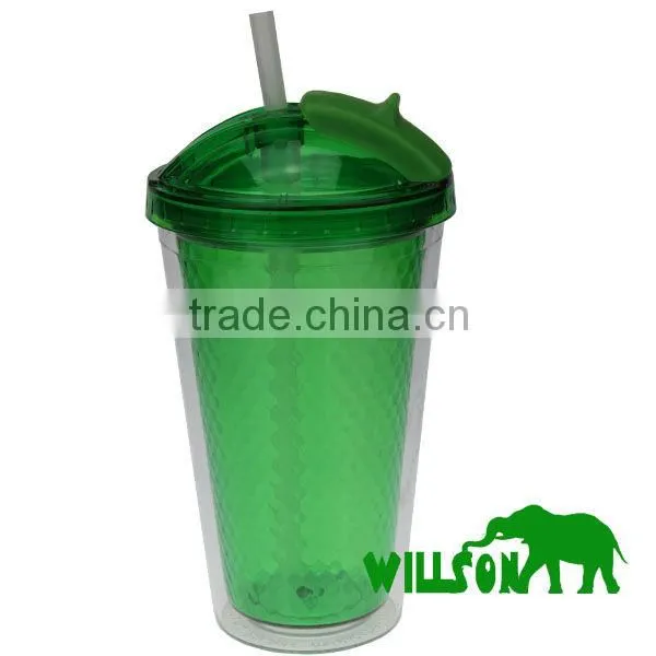 16oz plastic cup with lid plastic coffee cup eco cup