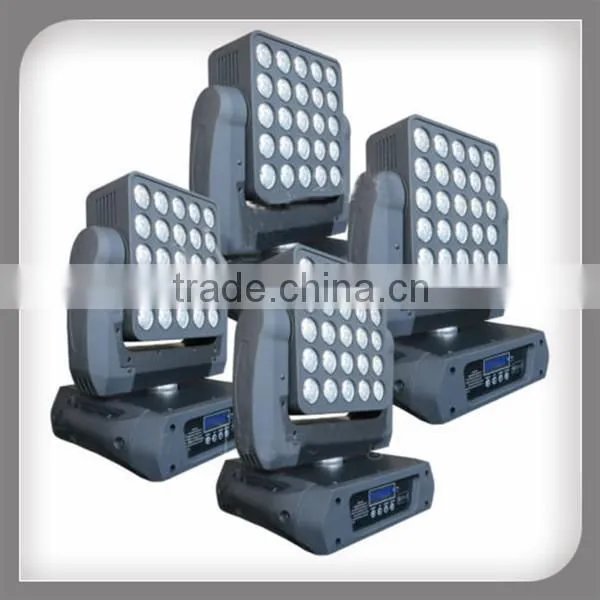 25x12w rgbw 4 in 1 led matrix light, led beam blinder wash stage light