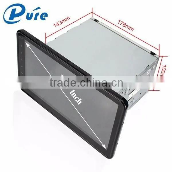 Hight quality 2 Din 10.1 inch Car DVD Player with GPS for universal cars