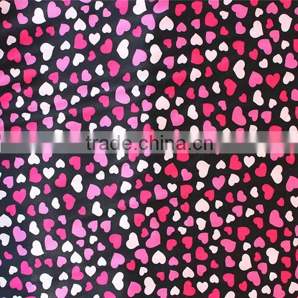 Wholesale giraffe pattern stretch satin fabric, polyester satin fabric