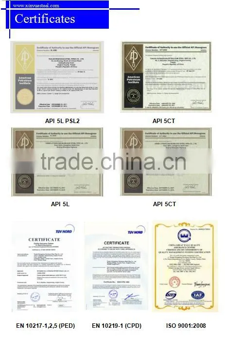 High quality ASTM/API 5L Seamless carbon steel pipes
