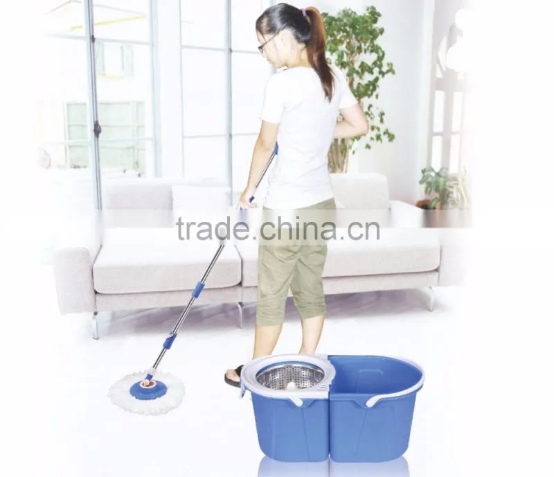 360 Easy Magic Floor Cleaning Folding Spin Mop Bucket