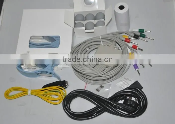 Cheap price 3 channel Resting ECG Machine Electrocardiograph electrocardiogram EKG factory