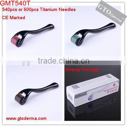 Anti aging microneedle therapy system 540 titanium derma roller