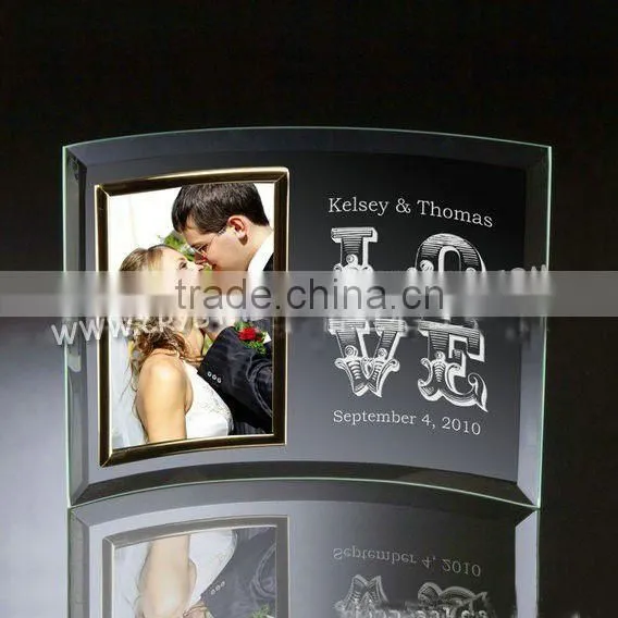 Wholesale Curved Glass Picture Photo Frames holds wholesale 2015 new items Tabletop glass Photo Frame