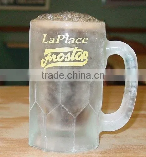 clear beer glass mug with ringer bar used