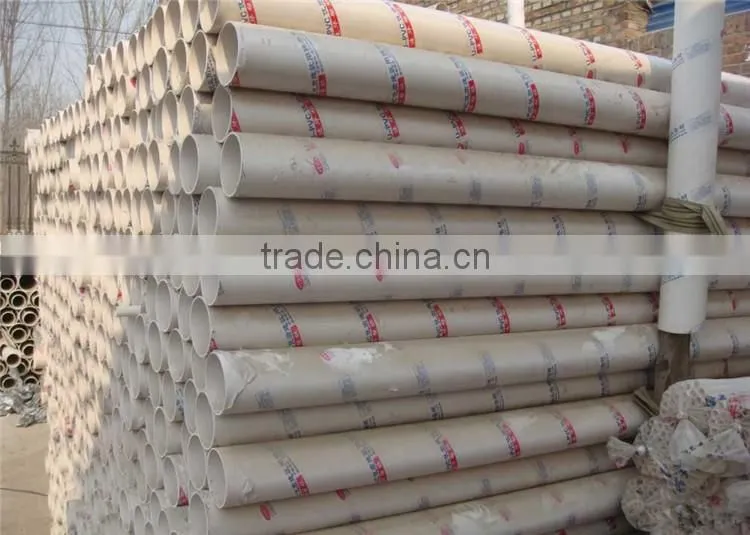 Cheap PVC Drainage Pipes Plastic Water Tube Price From China Factory