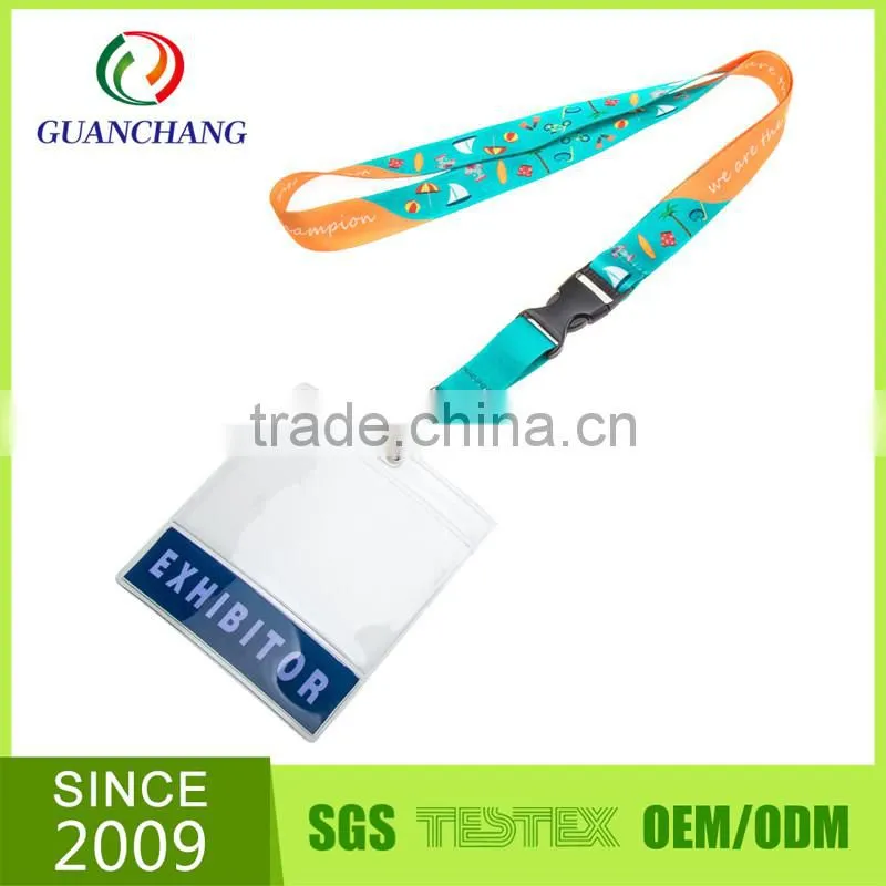 high quality flat polyester drink sling bling lanyard wine glass holder set