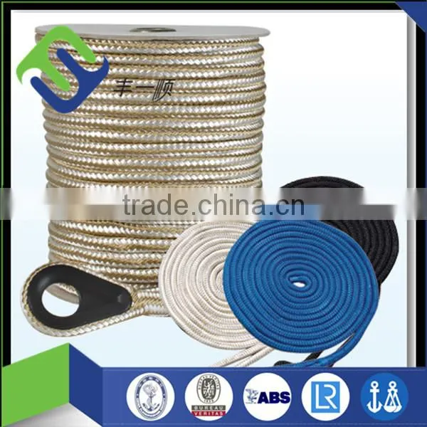 polyester anchor and dock line/ ship used rope in hot sale