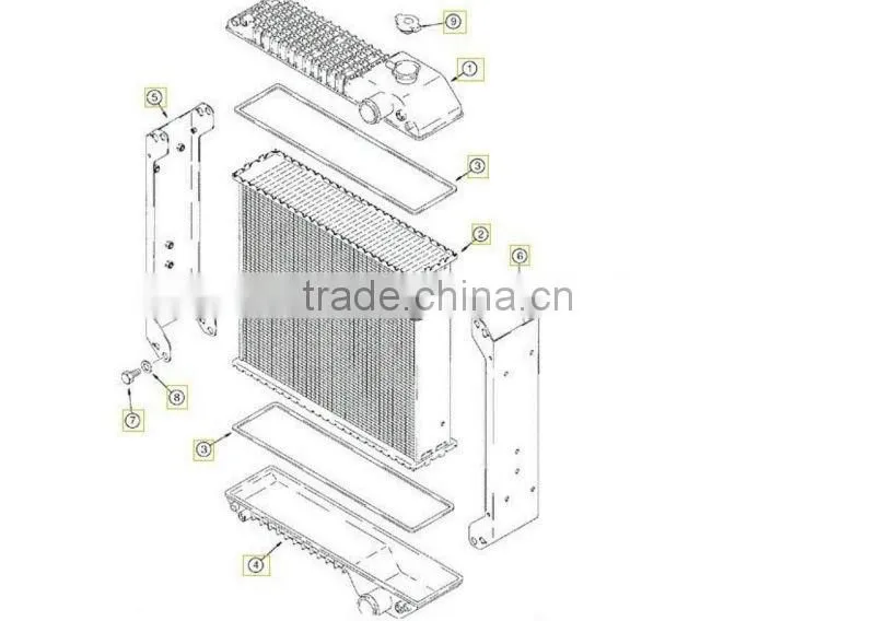 MTZ radiator oil cooler tractor parts D144-1405020