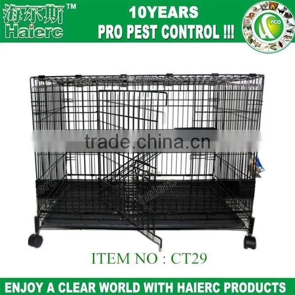 Haierc Outdoor Small Animal Cage Two Levels Cat Cage