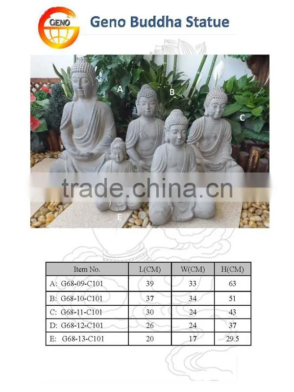 Gold buddha statue sculpture for home decoration
