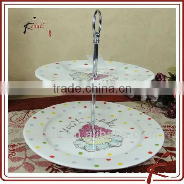 China Facroty Porcelain Ceramic Serving Dish with Bamboo