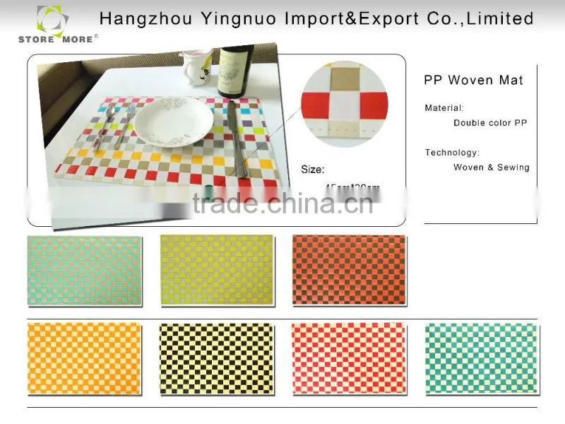 EVA Placemats - Heat Insulation Anti-skidding Dining Room Placemats, Set of 12