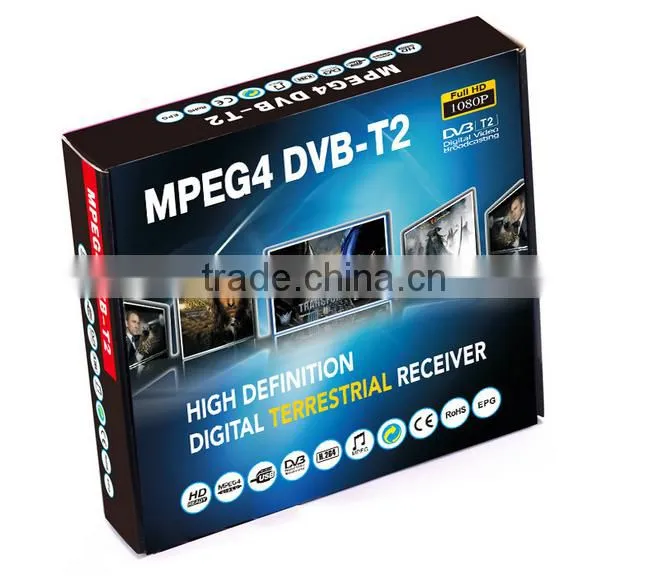 DVB-T2 TV Receiver, Digital Full HD MPEG4 DVB-T2 Modulator, Mstar 7t01 600MHZ Digital Terrestrial Receiver