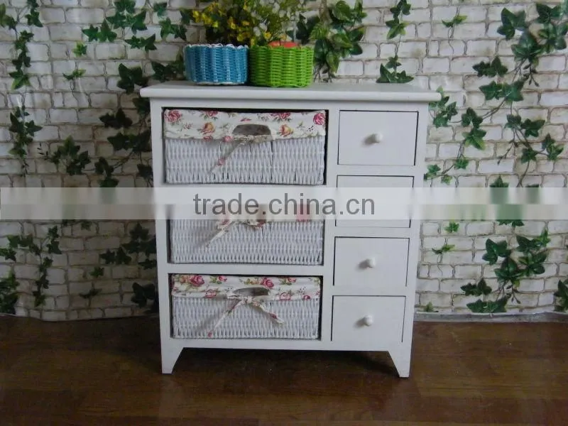 White home furniture/ Household wooden furniture/ Wood Cabinet