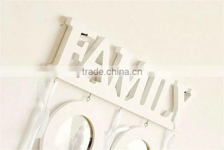 Wooden Antique Photo Frameswiht Funny Face Photo Frame White Color