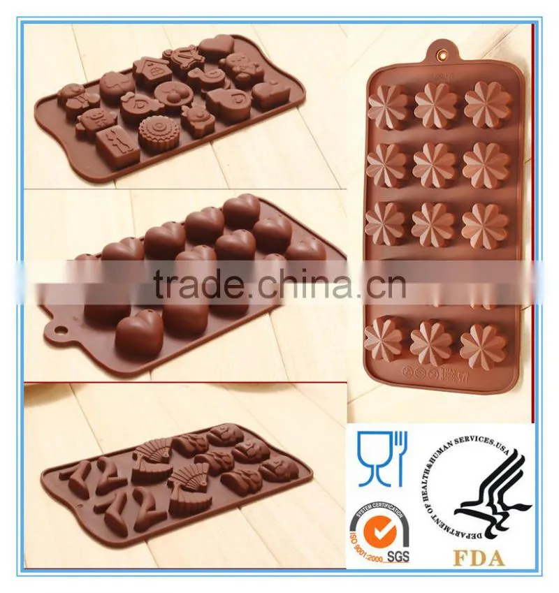 Hot Sell A Series Of Different Shape Silicone Cholocate Mold