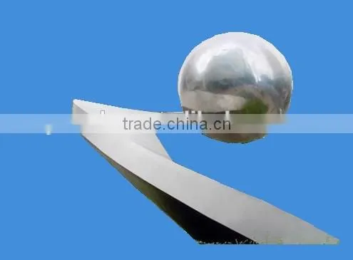Large modern sculpture stainless steel balls