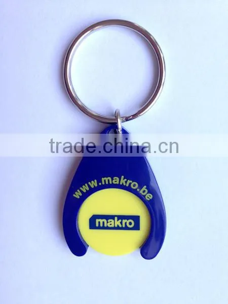 New Design Plastic Coin Holder Keychain
