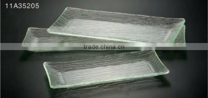 Hotel acrylic display plate and dish for sanshimi