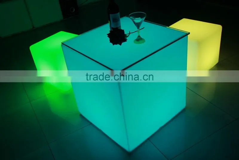 2014 NEW model cheap wire LED white coffee table