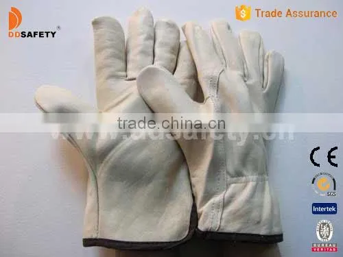 DDSAFETY High Quality Cow Grain Leather Glove Driver Gloves