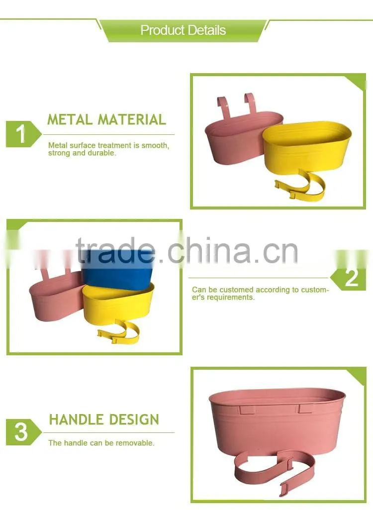 Hand painted plant wall hanging flower pots wholesale