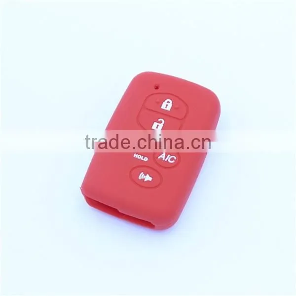 Silicone car key covers, remote key case for toyota 5 buttons with A/C buttons